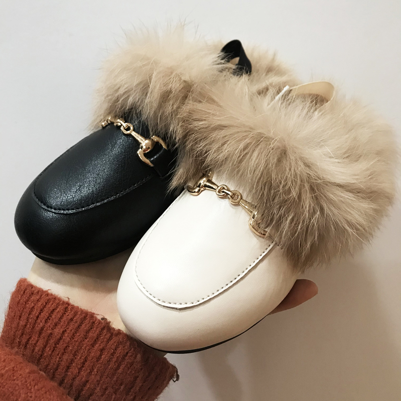 Baby Product Brand - Winter Kids Fur Princess Shoes Baby
