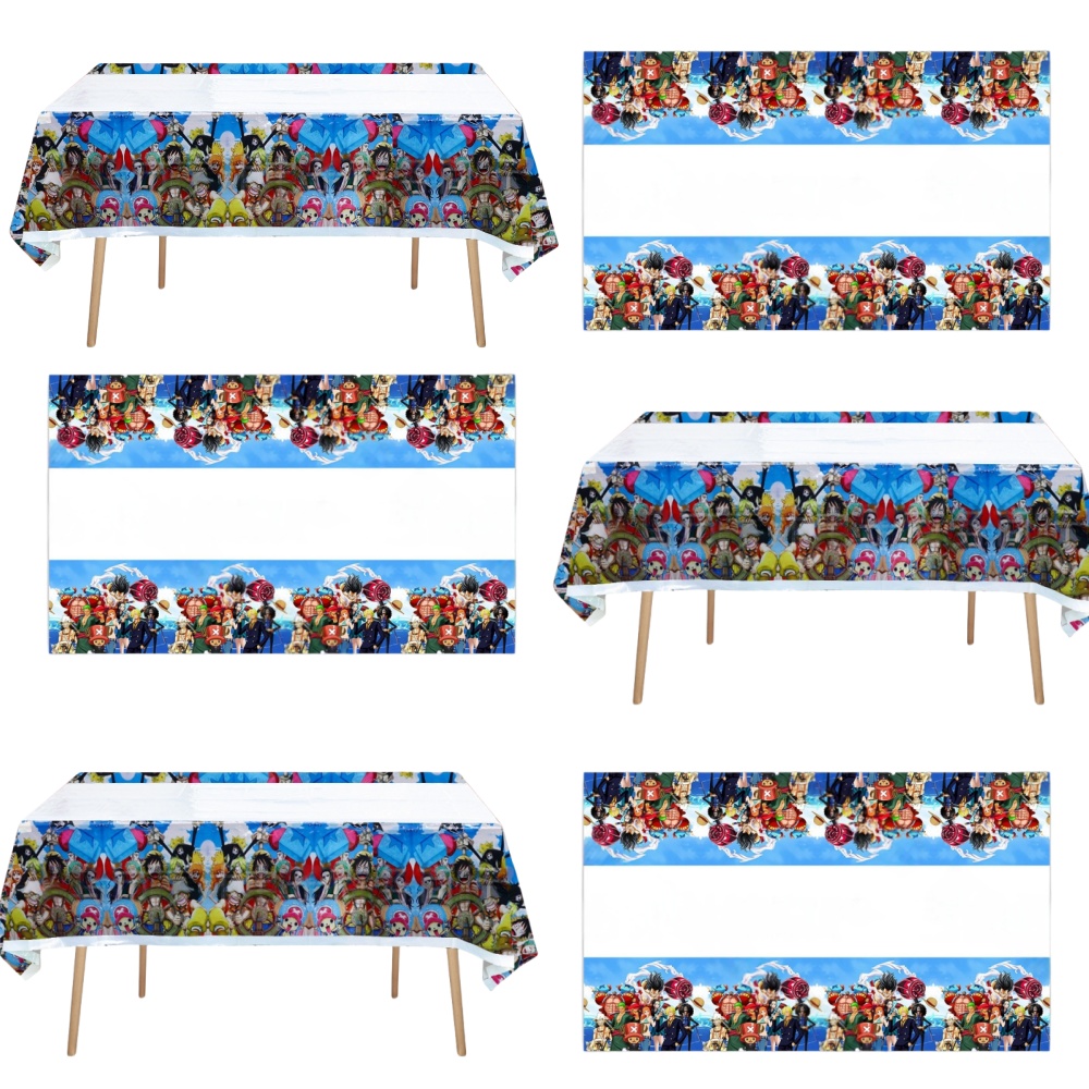 Baby Products List - 108*180CM One Piece Anime Tablecloth Happy