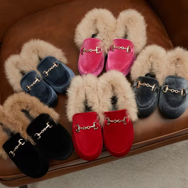 Winter Kids Fur Princess Shoes - đánh giá và giá Baby Product Brand