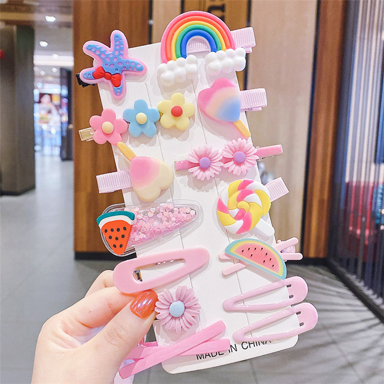 14pcs Set Of Hair Clips For Gi - đánh giá và giá Baby Products Moisturizer