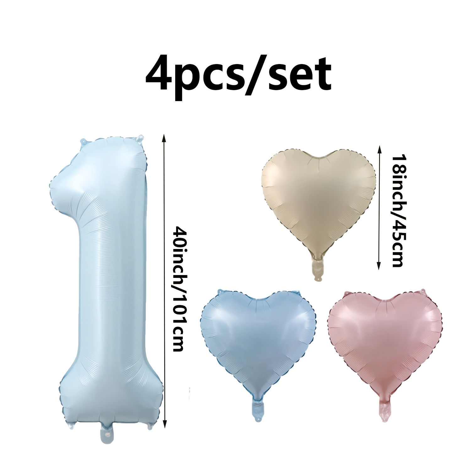 4Pcs Baby Blue Number Birthday - đánh giá và giá Baby Products Moisturizer