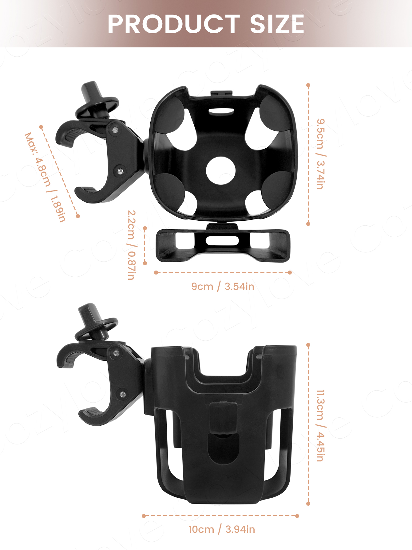 Large Size Stroller Cup Holder - đánh giá và giá Stroller Accessories